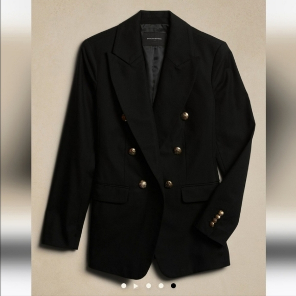 NWT Banana Republic Icon Blazer black - Picture 5 of 6